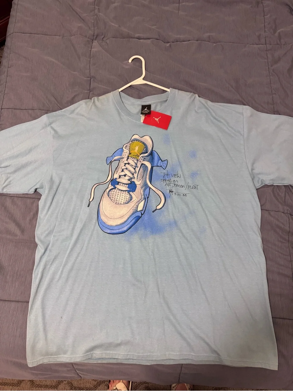 Jordan Men’s Light Blue Sneaker Graphic Tee